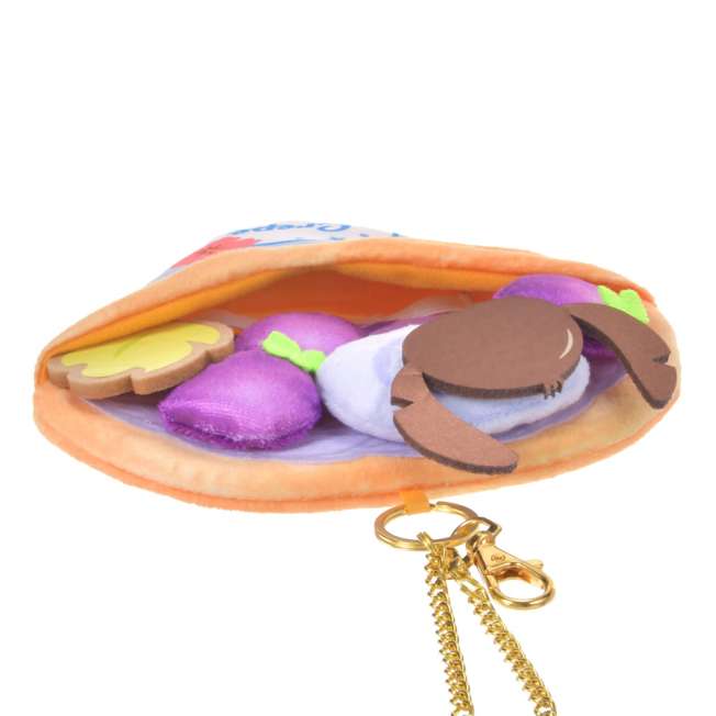 Llavero con bolsillo de crepé de uva Stitch