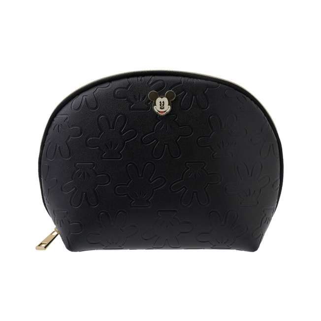 Estuche negro de Mickey Mouse con diseño de manos