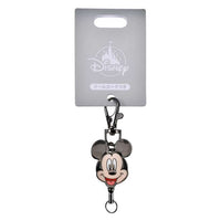Llavero retráctil metálico de Mickey Mouse