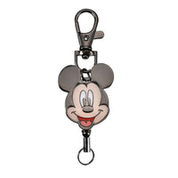 Llavero retráctil metálico de Mickey Mouse