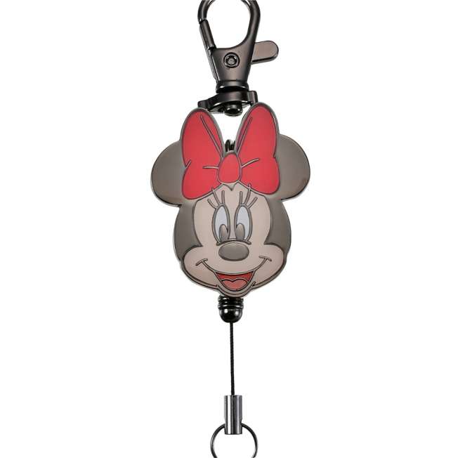 Llavero retráctil metálico de Minnie