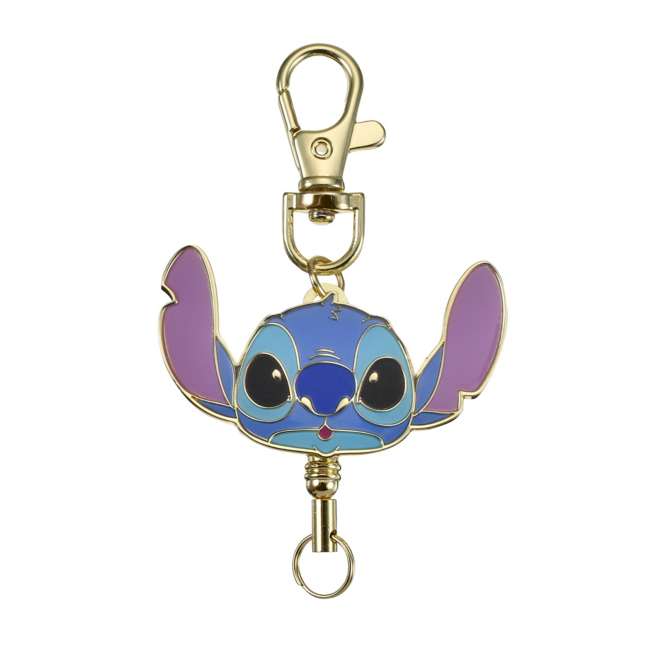 Llavero retráctil metálico de Stitch