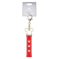 Llavero de Mickey Mouse con cinta roja