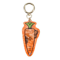 Llavero con espejo de Zootopia, diseño de zanahoria