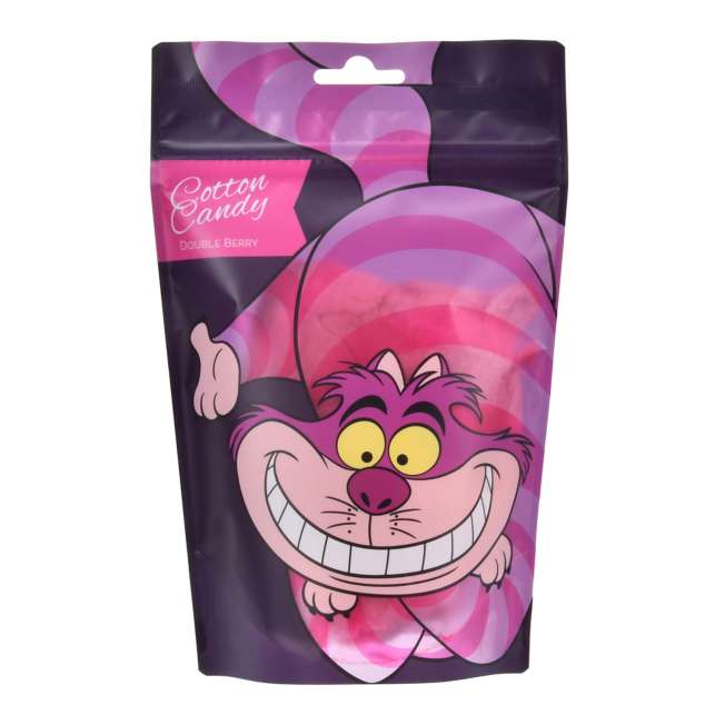 Algodón de azúcar del Gato de Cheshire: frambuesa y frutilla
