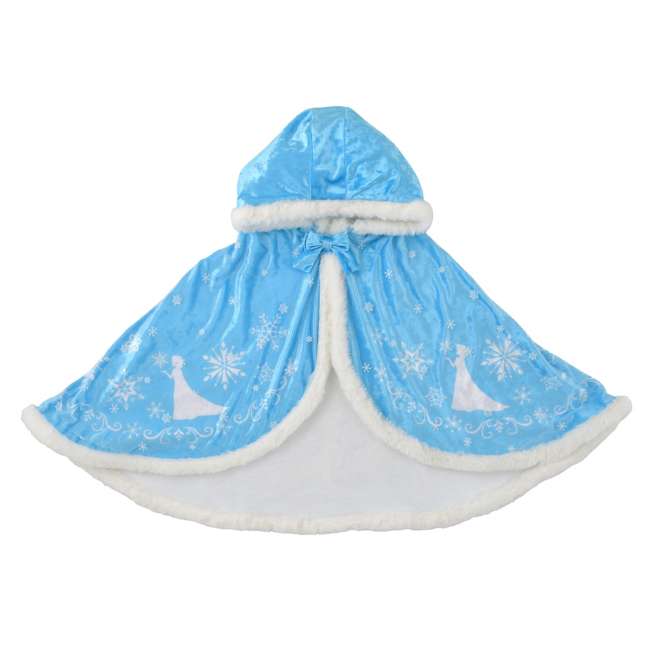 Capa infantil con capucha de Elsa