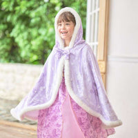 Capa infantil con capucha de Rapunzel