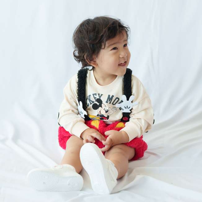 Polera manga larga infantil de Mickey (tallas 90-100)