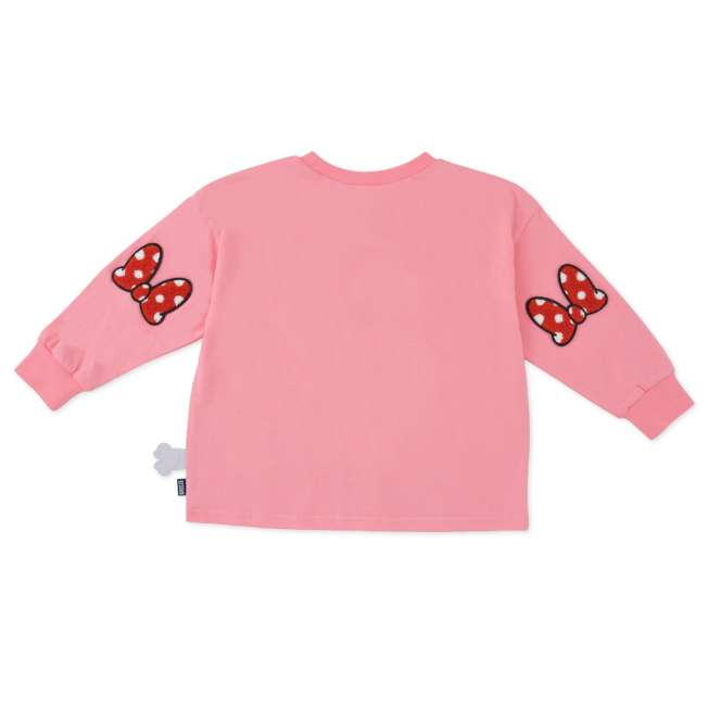 Polera manga larga infantil Minnie Mouse rosada