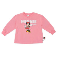 Polera manga larga infantil Minnie Mouse rosada