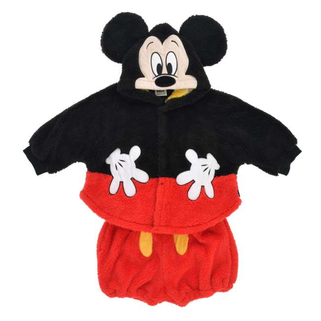 Pantalón infantil rojo de Mickey con tirantes