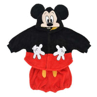 Pantalón infantil rojo de Mickey con tirantes