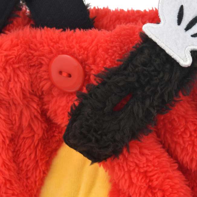 Pantalón infantil rojo de Mickey con tirantes