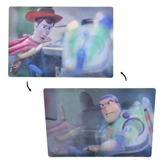 Postal lenticular de Woody y Buzz Lightyear | Toy Story 5