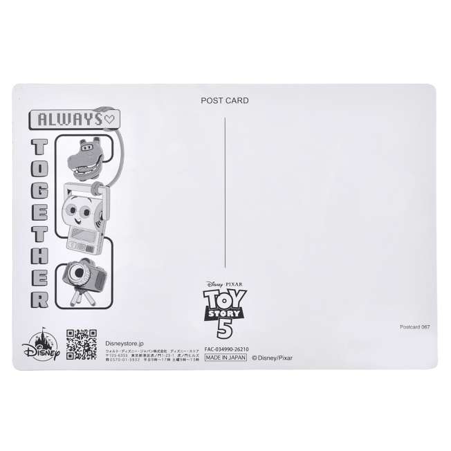 Postal lenticular de Toy Story 5: Smarty Pants, Atlas y Snappy