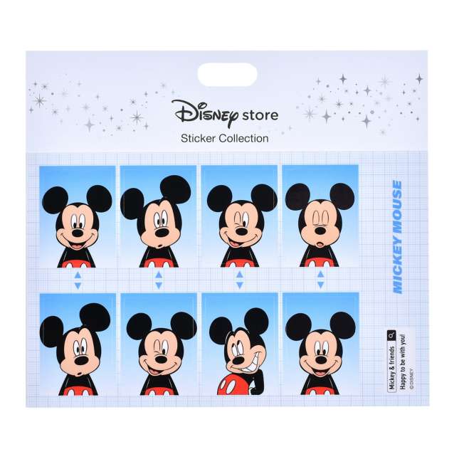 Stickers de Mickey con diseño de foto tipo carnet