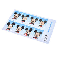 Stickers de Mickey con diseño de foto tipo carnet