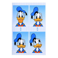 Stickers estilo foto carnet de Donald Duck
