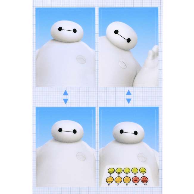 Sticker de Baymax estilo foto de identificación
