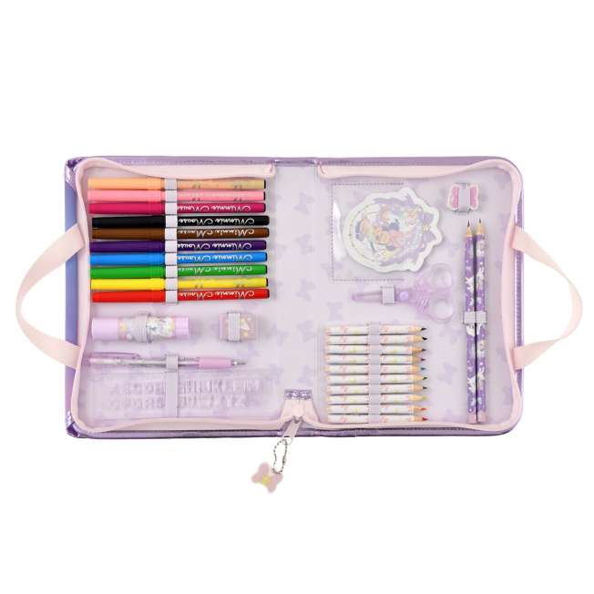 Set de papelería infantil de Minnie con estuche