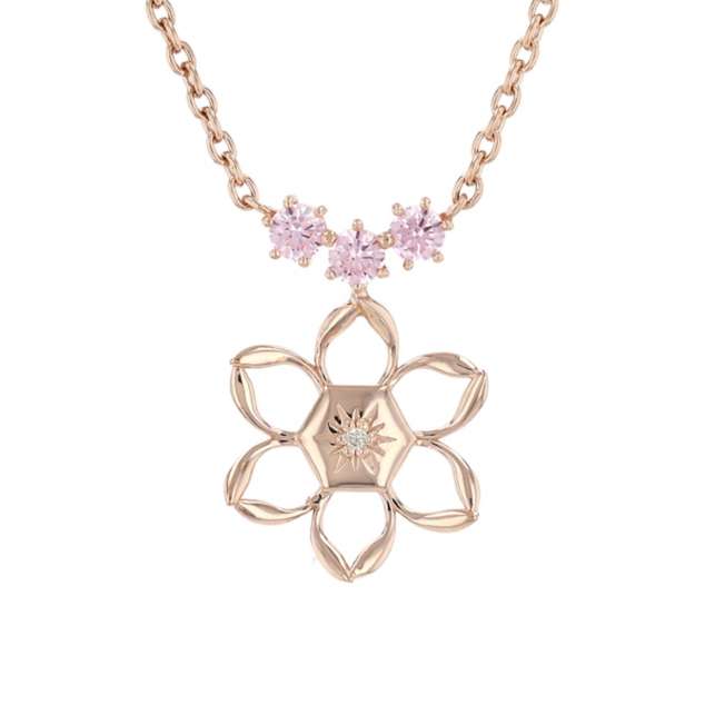Collar colgante de Anna de Frozen con diamante