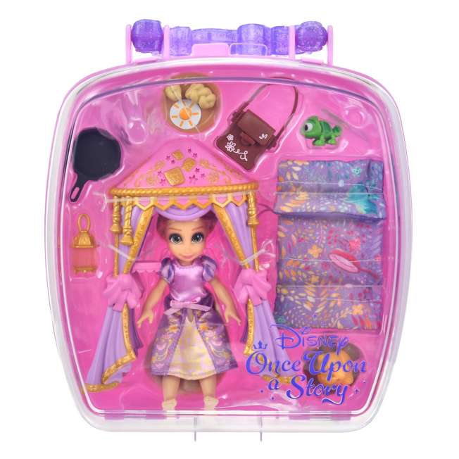 Set de juego mini de Rapunzel y Pascal con estuche