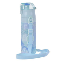Botella infantil de acero inoxidable de Elsa con correa