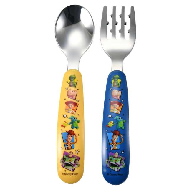 Set de cuchara y tenedor Toy Story 4 para niños