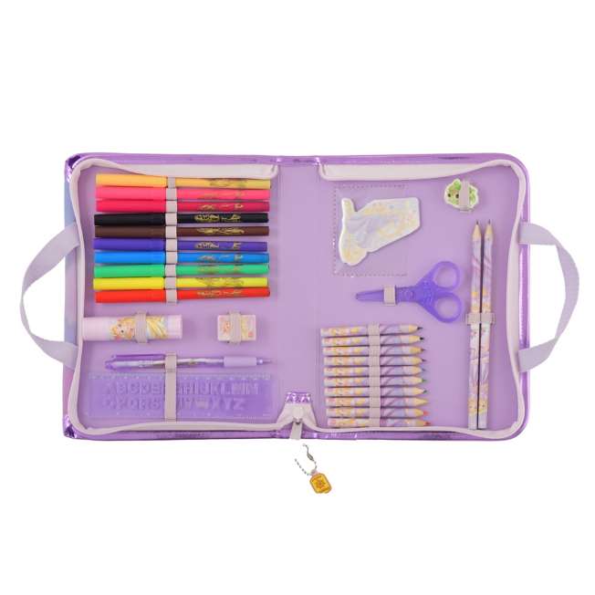 Set de papelería infantil Rapunzel y Pascal