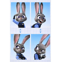 Stickers estilo foto carnet de Judy Hopps