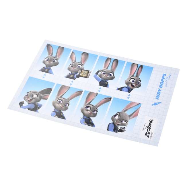 Stickers estilo foto carnet de Judy Hopps