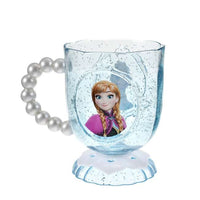 Vaso infantil de Anna y Elsa con asa de perlas
