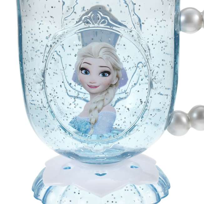 Vaso infantil de Anna y Elsa con asa de perlas