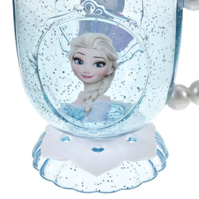 Vaso infantil de Anna y Elsa con asa de perlas