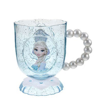 Vaso infantil de Anna y Elsa con asa de perlas