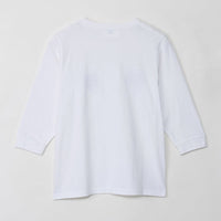 Mofusand polera blanca de manga 3/4