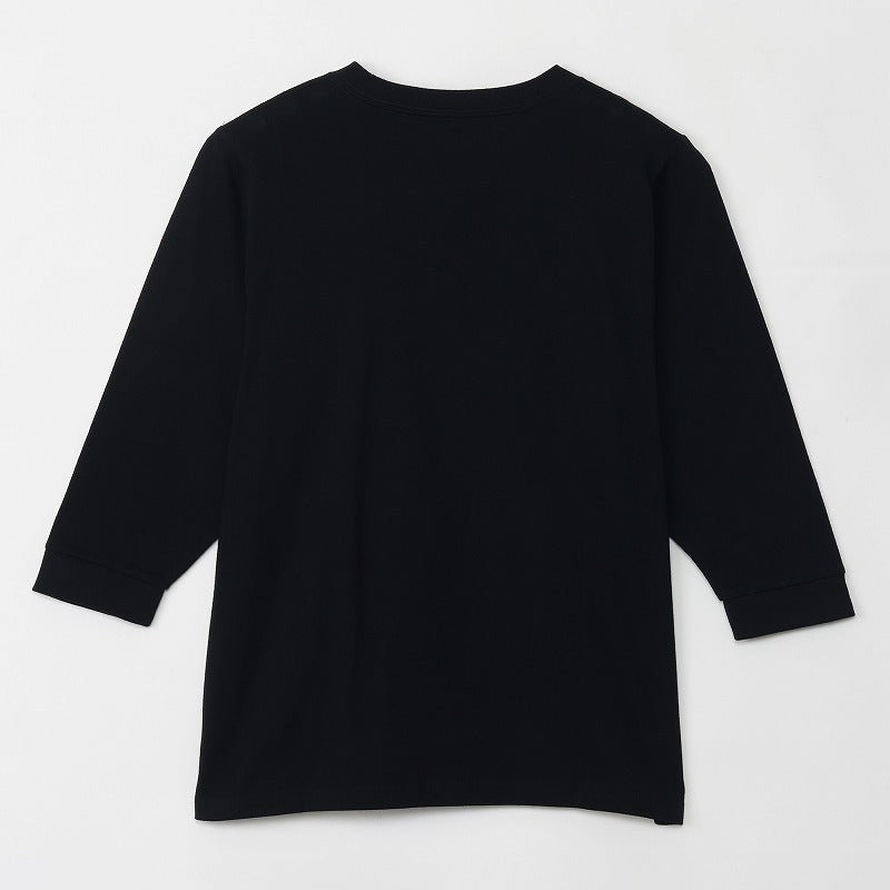 Polera negra mofusand con gato bicolor café