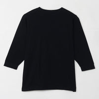 Polera negra mofusand con gato bicolor café