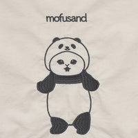 Bolso tote bordado Mofusand, gato panda blanco