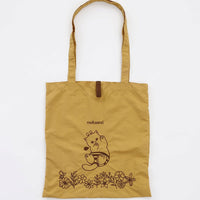 Bolso tote Mofusand bordado de gatito abeja amarillo