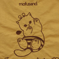 Bolso tote Mofusand bordado de gatito abeja amarillo