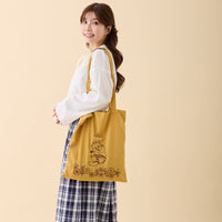 Bolso tote Mofusand bordado de gatito abeja amarillo