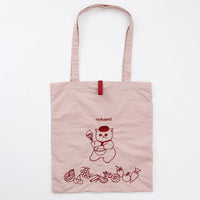 Bolso tote bordado mofusand, gatos dulces rosado