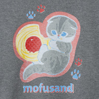 Polerón retro mofusand del gatito galleta gris