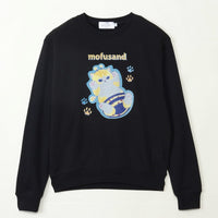 Polerón retro negro de gatito abeja mofusand