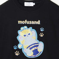 Polerón retro negro de gatito abeja mofusand