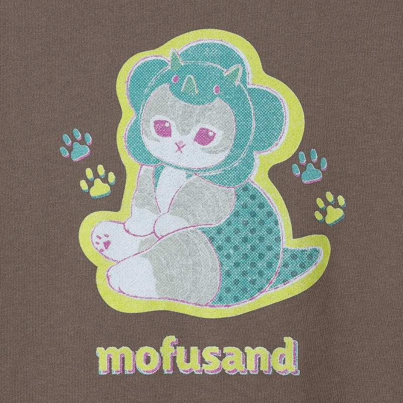 Polerón retro Mofusand de gatito monstruo - caqui
