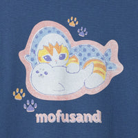 Polerón azul oscuro Mofusand Tiburón Gato