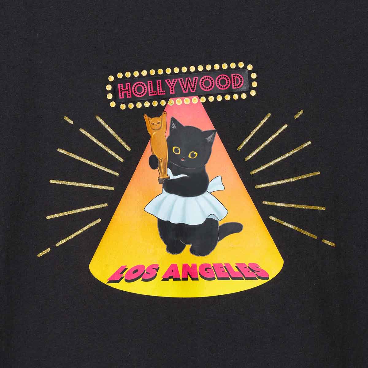 Polera Mofusand Hollywood negra