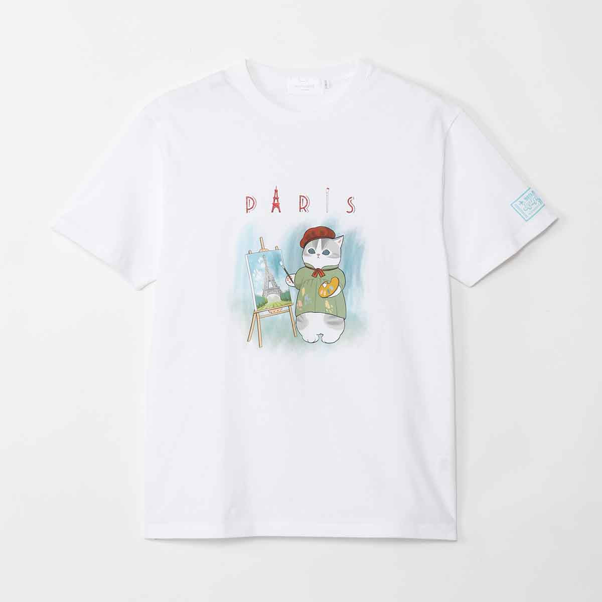 Polera Mofusand Journey Francia blanca